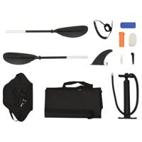 VidaXL Kajak opblaasbaar 375x72x31 cm polyester blauw - thumbnail