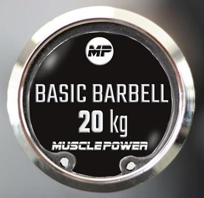 Muscle Power Olympische halterstang 50 mm 218 CM chroom MP813 Muscle Power Olympische halterstang 50 mm 218 CM chroom MP813