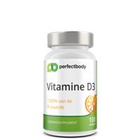 Vitamine D3 75mcg softgels - Hoge dosering 3000IU - Voor botten, spieren & weerstand - 100 softgels PerfectBody - thumbnail