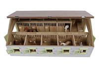 Kids Globe paardenstal met 9 boxen, 1:32 - thumbnail