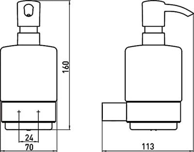 Emco Loft Zeepdispenser Zwart