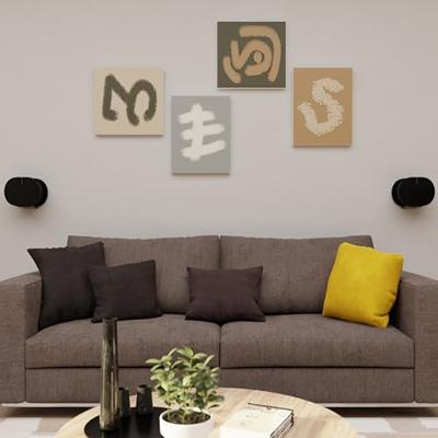 Vaste luidsprekermuurbeugel Ontworpen voor de Sonos Era 300 (zwart paar)