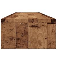 Monitorstandaard 100x24x13 cm bewerkt hout oud houtkleurig - thumbnail