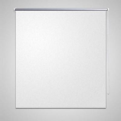 VidaXL Rolgordijn verduisterend 104,4 x 230 cm stofbreedte 100 cm wit