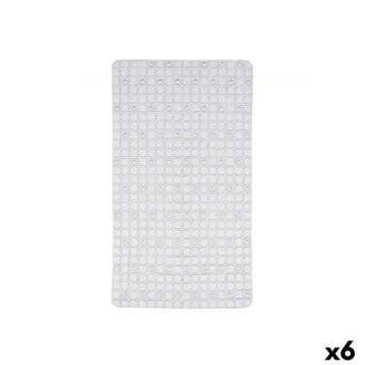 Antislipmat voor in de douche Berilo Transparant PVC 6 x 38 x 6 cm 67,7 x 38,5 x 0,7 cm 38,6 x 45 x 6 cm Ruiten (6 Stuks)
