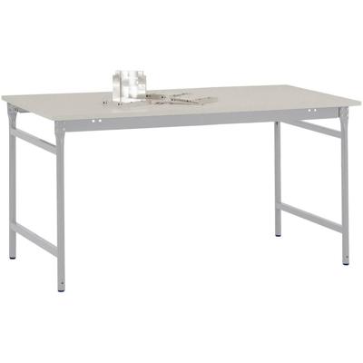 Manuflex BB3031.9006 Bijzettafel basis stationair met melamine tafelblad in aluminium zilver vergelijkbaar met RAL 9006, bxdxh: 1250 x 600 x 780 mm Manuflex BB3031.9006 Bijzettafel basis stationair met melamine tafelblad in aluminium zilver vergelijkbaar met RAL 9006, bxdxh: 1250 x 600 x 780 mm
