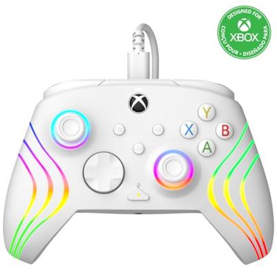 Gamepad - PDP - Afterglow Wave - Bedraad - Wit - Compatibel met pc en Xbox