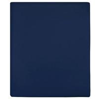 Hoeslaken jersey 160x200 cm katoen marineblauw - thumbnail
