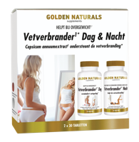 Golden Naturals Golden Naturals Vetverbrander Dag & Nacht 2 X 30 (60tb) - thumbnail