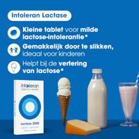 Lactase 2500 - Testpack 6 Tabletjes | Lactose Intolerantie | Klein tabletje | Bevat Lactase dat helpt bij het verteren van Lactose | Intoleran - thumbnail