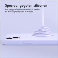 Accezz Liquid Silicone Backcover voor Samsung Galaxy S25 Plus Telefoonhoesje Paars - thumbnail
