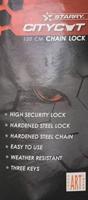 Citycat slot ketting city cat 120cm met hangslot art**** - thumbnail