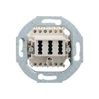 Rutenbeck TAE 2x6/6NFF Up0 rw Telefoonaansluitdoos Schroefbevestiging Wit - thumbnail