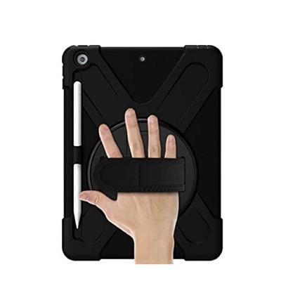Casecentive Handstrap Hardcase met handvat iPad 10.2 (2019/2020) zwart