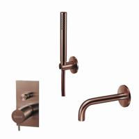 Badset Qisani Flow Inbouw Geborsteld Copper - thumbnail