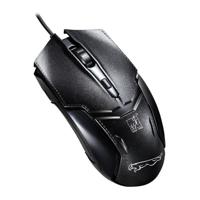 Chasing Leopard 179 USB 1600DPI drie-snelheid instelbare bedrade optische gaming muis lengte: 1.3 m (zwart) - thumbnail