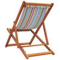 Strandstoelen 2 st inklapbaar stof meerkleurig - thumbnail