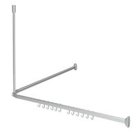 Sealskin douchegordijnstangenset easy-roll mataluminium - thumbnail