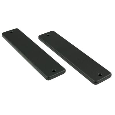 AMI Kortschild 180/41 RH Geheel Blind Zwart 9005 Str - 739130