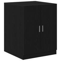 Wasmachinekast met opslag Zwart eiken 70.5 x 71.5 x 91.5 cm - thumbnail