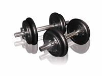 Toorx Dumbbellset 20 kg - gietijzer - met Koffer - thumbnail