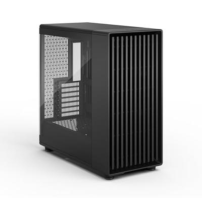 Fractal Design north xl momentum edition midi tower behuizing (zwart/houtkleur | 2x usb-a | 1x usb-c | tempered glass)