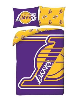 Lakers Dekbedovertrek 140 x 200 cm - 70 x 90 cm - polyester - Geel Lakers Dekbedovertrek 140 x 200 cm - 70 x 90 cm - polyester - Geel