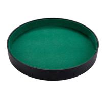 Pokerpiste 26cm zwart kunstleder - thumbnail