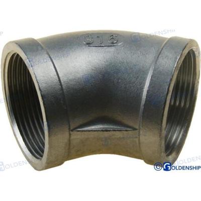 GS30565 - ELLEBOOG 45 H-H INOX 1-1/2