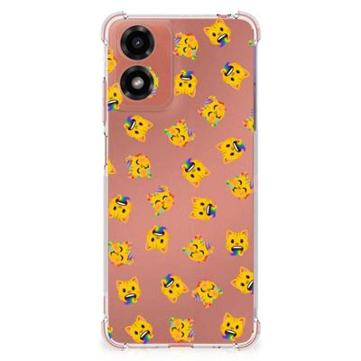 Doorzichtige Silicone Hoesje voor Motorola Moto G24 | G24 Power | G04 Katten Emojis Doorzichtige Silicone Hoesje voor Motorola Moto G24 | G24 Power | G04 Katten Emojis