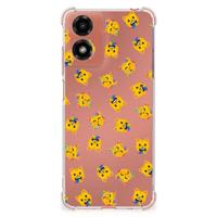 Doorzichtige Silicone Hoesje voor Motorola Moto G24 | G24 Power | G04 Katten Emojis - thumbnail