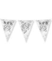 Folie Bruiloft Vlaggenlijn Mannen - Mr. & Mr. - thumbnail