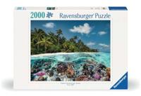 Ravensburger puzzel een duik op de malediven, 2000st. - thumbnail