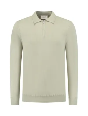 Pure Path Polo Knitwear Halfzip Sweater Heren Lichtgroen - Maat L - Kleur: Lichtgroen | Soccerfanshop
