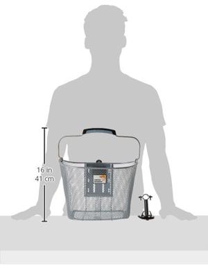 New Fietsmand toscane smartlock voor 19 liter zilver