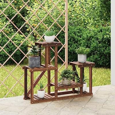 VidaXL Plantenstandaard 90x25x73,5 cm massief vurenhout VidaXL Plantenstandaard 90x25x73,5 cm massief vurenhout