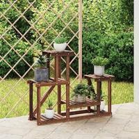 VidaXL Plantenstandaard 90x25x73,5 cm massief vurenhout - thumbnail