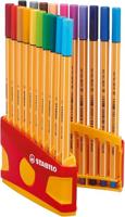 Stabilo point 88 colorparade rood/oranje, 20st. - thumbnail
