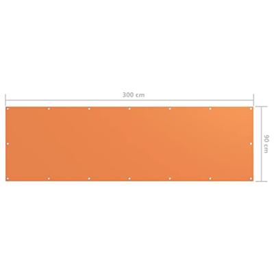 Balkonscherm 90x300 cm oxford stof oranje Balkonscherm 90x300 cm oxford stof oranje