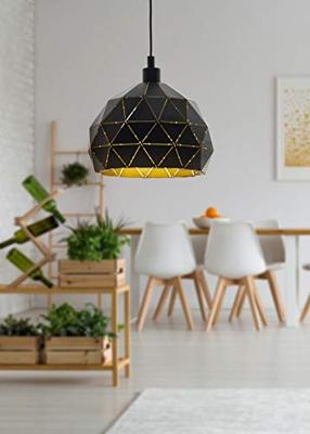 Eglo HanglampRoccaforte 30cm zwart met goud - 97845