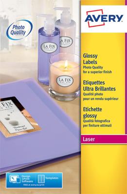 Etiket avery l7767-40 210x297mm a4 gl wit 40st