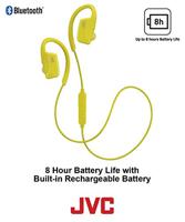 HA-EC30BT - In-ear hoofdtelefoons met micro - inwendig - bevestiging over het oor - Bluetooth - draadloos - geel - thumbnail