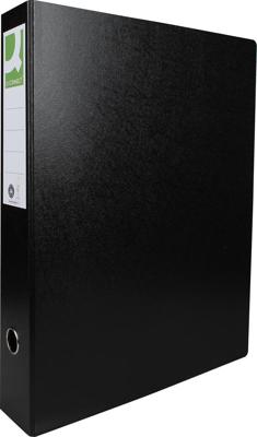 Q-CONNECT ordner, voor ft A3, uit karton, staand, rug van 8 cm, zwart