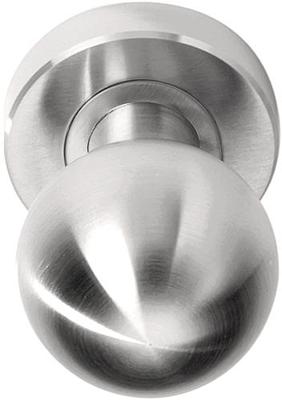 Formani Basics LB55V voordeurknop vast op rozet - mat RVS