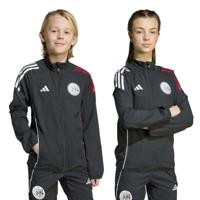 adidas Ajax Presentatie Trainingsjack 2025-2026 Kids Zwart Wit Rood - thumbnail