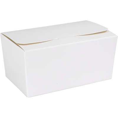 Ballotin | karton + PP | 375gr | 125x73x62mm | wit/goud | 200 stuks