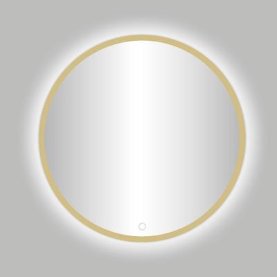 Badkamerspiegel Best Design Venetie Nancy LED Verlichting 140x140 cm Rond Mat Goud Badkamerspiegel Best Design Venetie Nancy LED Verlichting 140x140 cm Rond Mat Goud