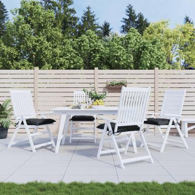 VidaXL Stoelkussens 4 st 40x40x7 cm oxford stof zwart VidaXL Stoelkussens 4 st 40x40x7 cm oxford stof zwart