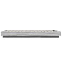 Bedframe bewerkt hout grijs sonoma eikenkleurig 90x190 cm - thumbnail