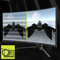 MSI MAG 345CQRDE Gaming monitor Energielabel F (A - G) 86.4 cm (34 inch) 3440 x 1440 Pixel 16:9 1 ms HDMI, DisplayPort, Hoofdtelefoonaansluiting VA LCD - thumbnail